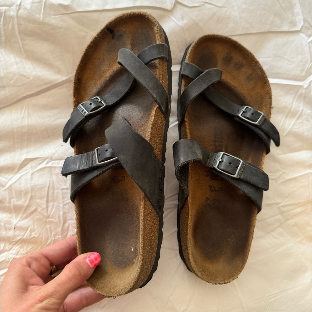 Charcoal grey Birkenstocks